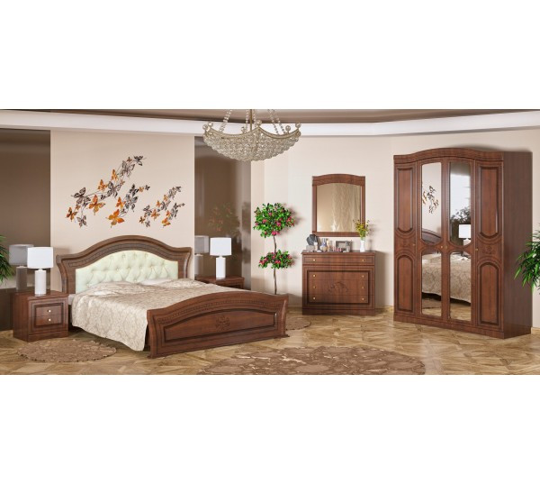 Кровать ламель 1600 (с мягким быльцем, без ламелей) Милано Львов - изображение 2