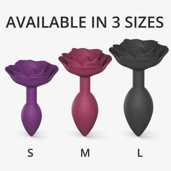 Силіконова анальна пробка Love To Love OPEN ROSES S SIZE - PURPLE RAIN Sex Aura Київ