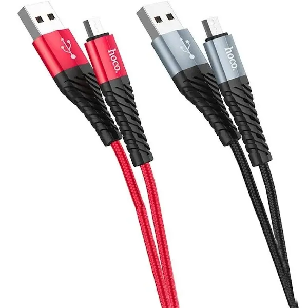 Кабель Hoco X38 USB to microUSB (v8) 1м, швидка зарядка 2.4A, синхронізація 480Мбіт/с, міцний Одеса - фото 3