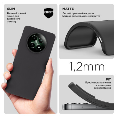 Чохол до мобільного телефона Armorstandart Matte Slim Fit Realme 12 5G Black (ARM77853) Вінниця - фото 3