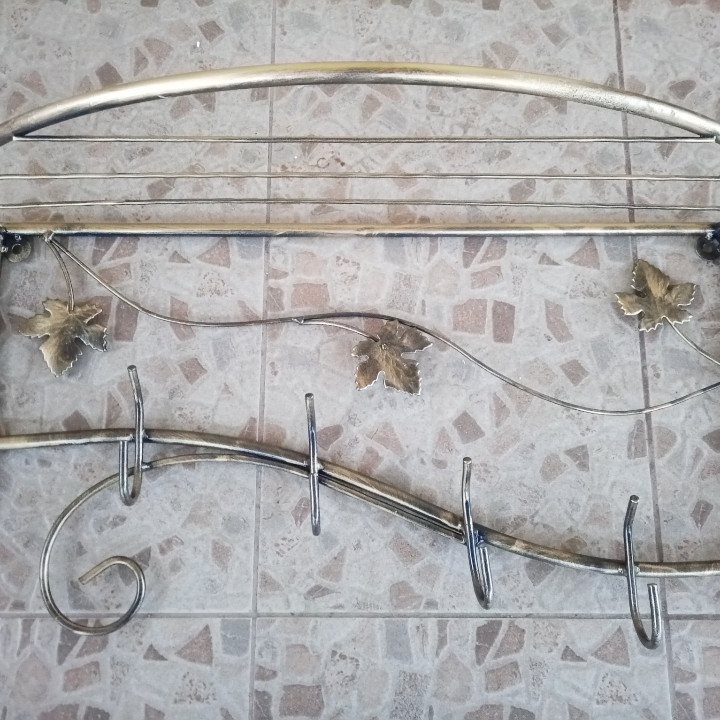 Вішалка кована настінна «Овал середній» M-024 для одягу Київ - фото 1