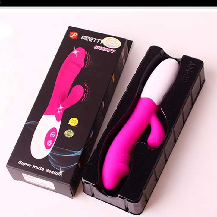 Вібратор подвійний кролик USB - Рожевий - Вібратори Вінниця - фото 2