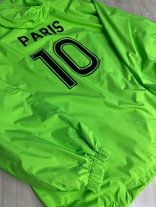 Куртка жіноча Lady Yep 9096 вітрівка оверсайз подовжена з капюшоном і написами, зелений, one size Київ - фото 8