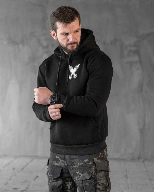 Худи CELEO на флисе  black  ВТ7912 Одесса - изображение 2