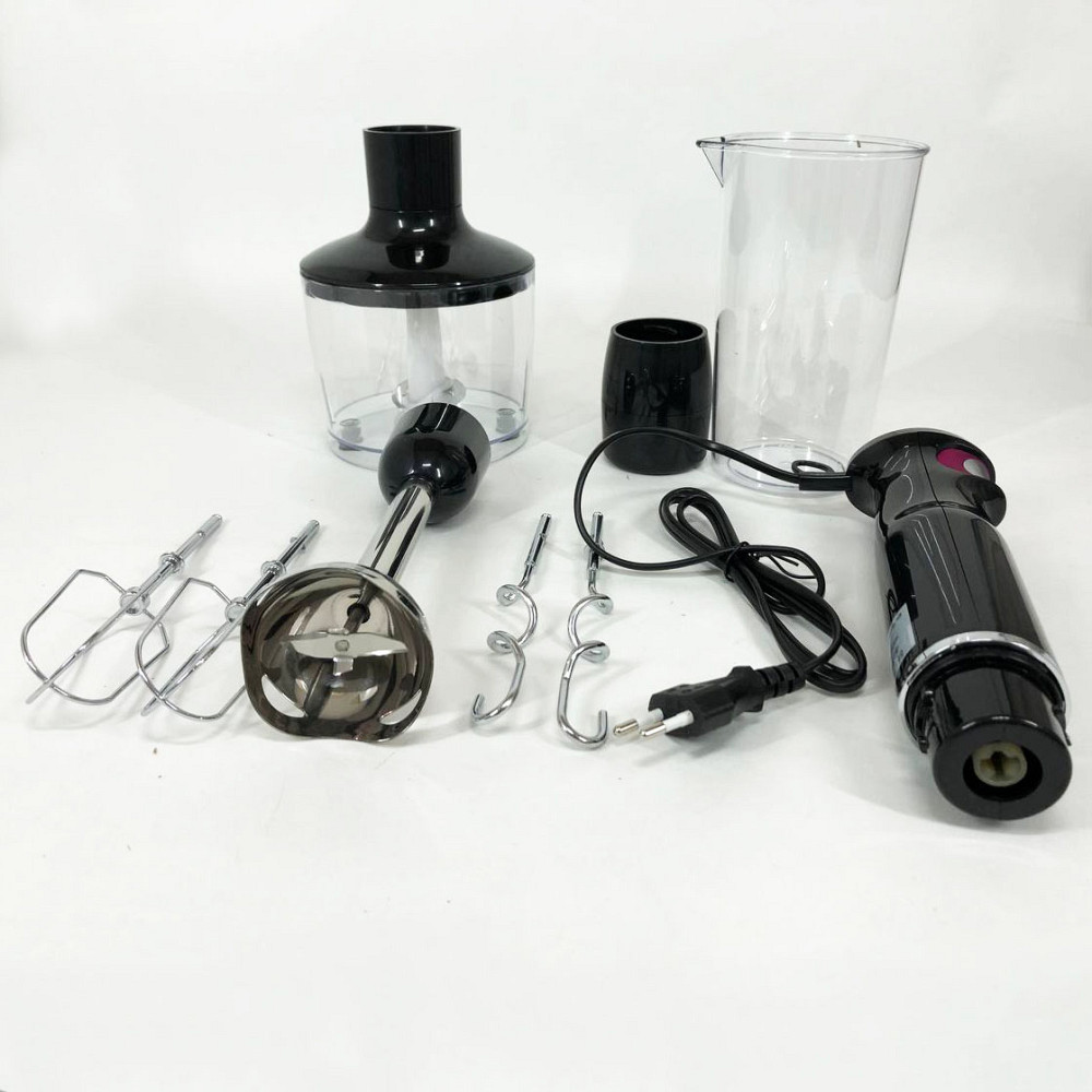 Міксер двовінчковий побутовий Suntera, Кухонний комбайн металевий, Блендер для приготування крем-соусів XD-39 Львів - фото 6