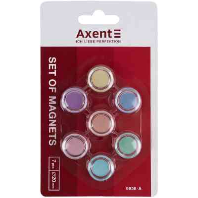 Магніт Axent 20 мм, 7 шт, Pastelini (9828-А) Вінниця