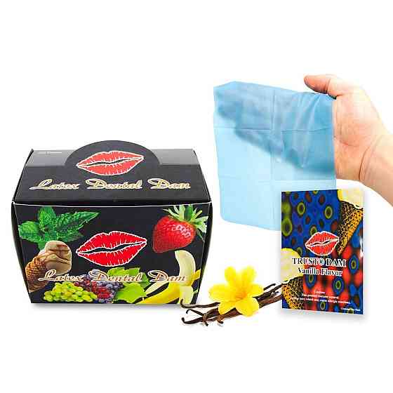 Набір латексних серветок Latex Dental Dams Vanilla 100 шт Sex Aura Київ