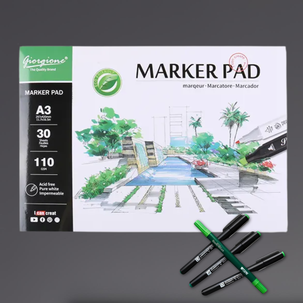 Скетчбук для эскизов и зарисовок A3, 30 листов, 110 г/м², блокнот для творчества, живописи, иллюстраций Каменец-Подольский - изображение 6