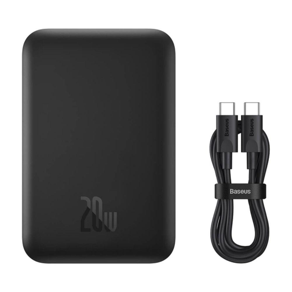 Павербанк 6000 mAh Baseus Mini Air 20W быстрая зарядка магнитная беспроводная зарядка Cluster Black power bank повербанк Одесса - изображение 10