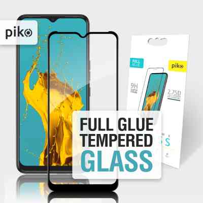 Стекло защитное Piko Full Glue Tecno Spark 7 Black (1283126515217) Винница