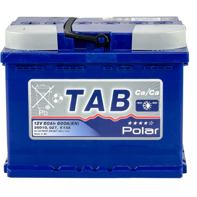 Аккумулятор автомобильный TAB 60 Ah/12V Polar Blue (121 160) Винница - изображение 1