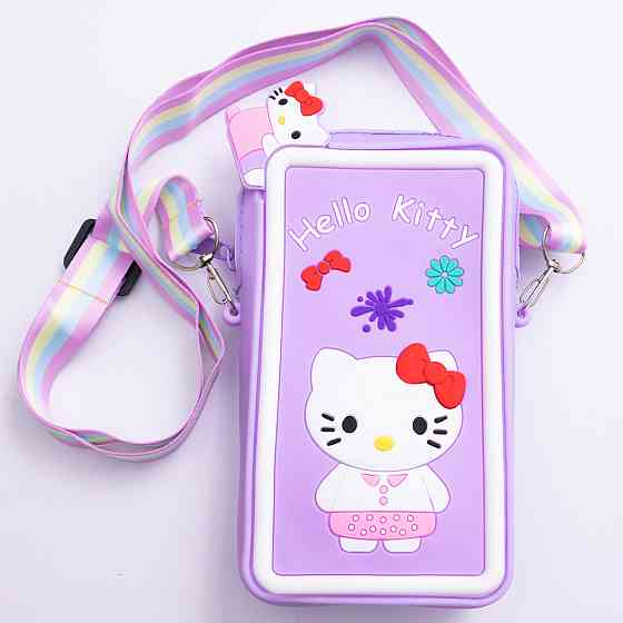 Дитяча силіконова сумочка-гаманець 17*9*2 см Фіолетовий HP-55-21V Коломия