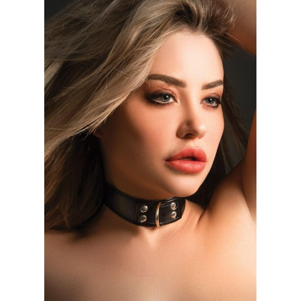 Нашийник з фіксатором Taboom, чорний Sex Aura Київ - фото 1