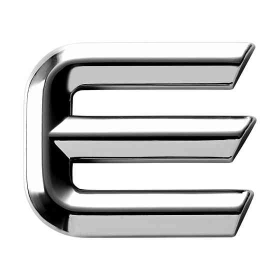 Наклейка 3 см (грань) Буква E Київ