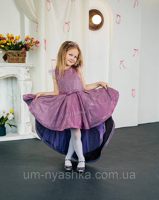 Платье звездочки Пышное удлиненное блестящее платье люрекс Кривой Рог - изображение 4