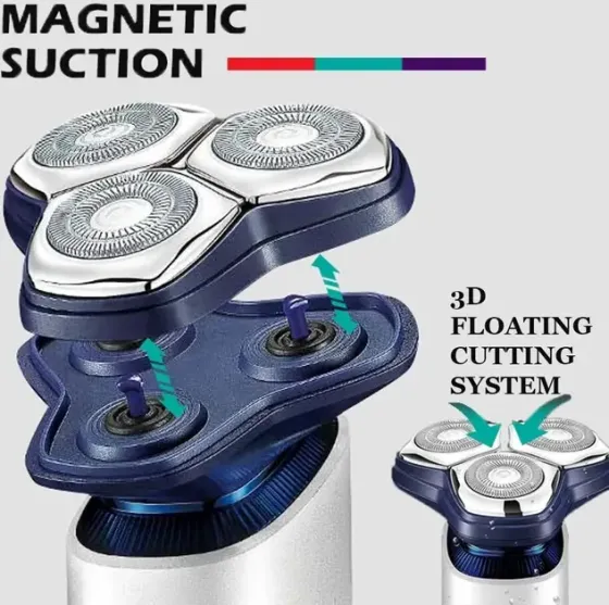 Электробритва VGR V-328 - роторная, водонепроницаемая, LED-дисплей, беспроводная Коломия