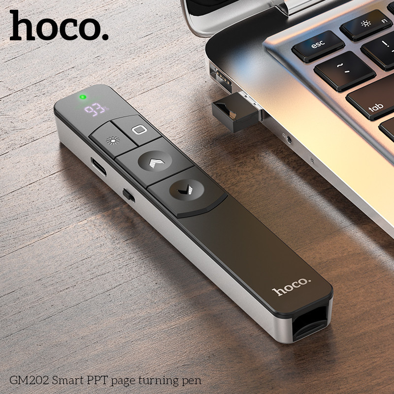 Лазерна указка HOCO GM202 Smart PPT page turning pen Silver Київ - фото 9