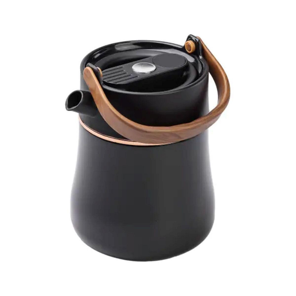 Чайник-термос с термометром 700 мл черный Киев - изображение 2