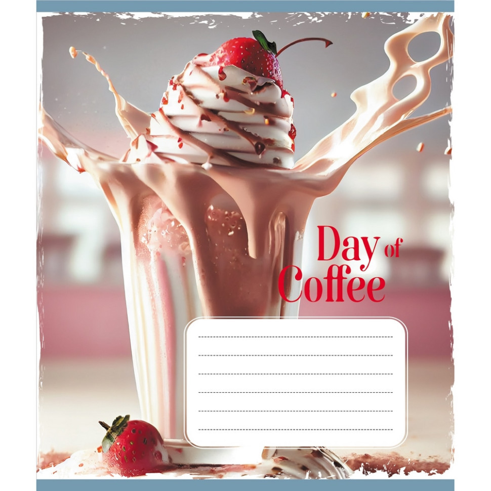 Зошит загальний "День з кавою" 048-600193L-1 в лінію, 48 аркушів Вінниця - фото 1