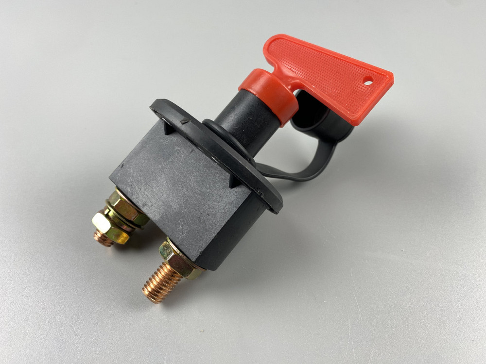 Вимикач маси універсальний механічний дистанційний 12/24 В (червона мідь) 100 А Мукачево - фото 7