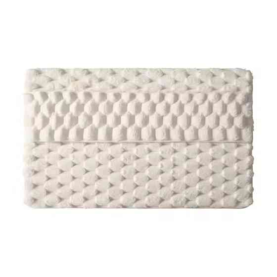 Коврик для ванной и душа коврик с накладкой для ног в ванную комнату,фланелевый,атискользящий 40х60 см,белый Каменец-Подольский