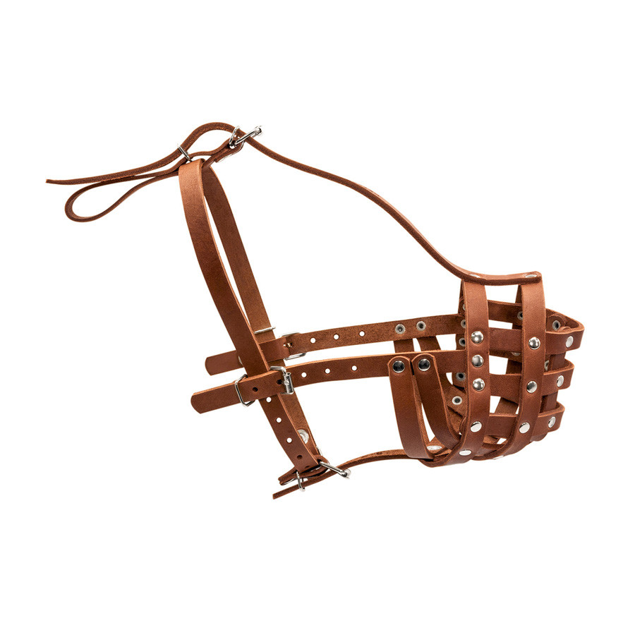 Намордник твердий "CoLLaR" (ротвейлер малий) коричневий Коломия - фото 1