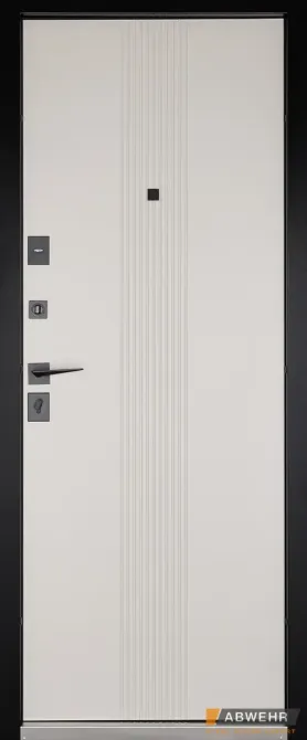 Входная дверь Abwehr Classic Prime Simfonia 576/584 Черная Шагрень + Кашемир супермат 860*2050 мм Киев - изображение 2