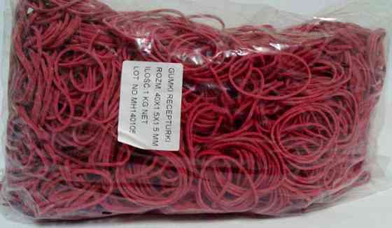 Фиксирующая Резинка  №40 ( красная )*1,5мм  1 кг 