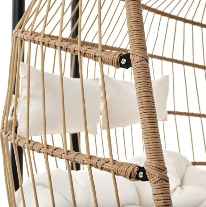 Підвісне крісло-кокон Di Volio Rona двомісне бежевий Киев - изображение 6