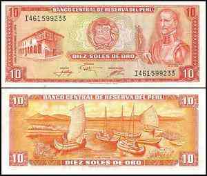 Перу/Peru 10 Soles 1976 Pick 112 UNC Полтава