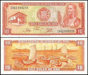 Перу/Peru 10 Soles 1976 Pick 112 UNC Полтава - фото 1
