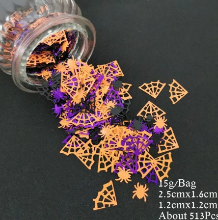 Конфетти на Хэллоуин Паутина и пауки 15 г разноцветный Киев - изображение 2