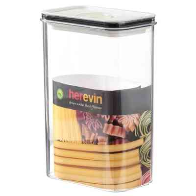 Пищевой контейнер Herevin Canister-Vacuum Lid-White-Black вакумна кришка 2.5 л (161189-000) Винница