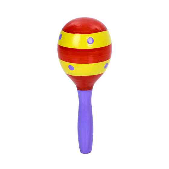 Детская деревянная игрушка Маракас MD 0361-1 размер 12,5 см Винница