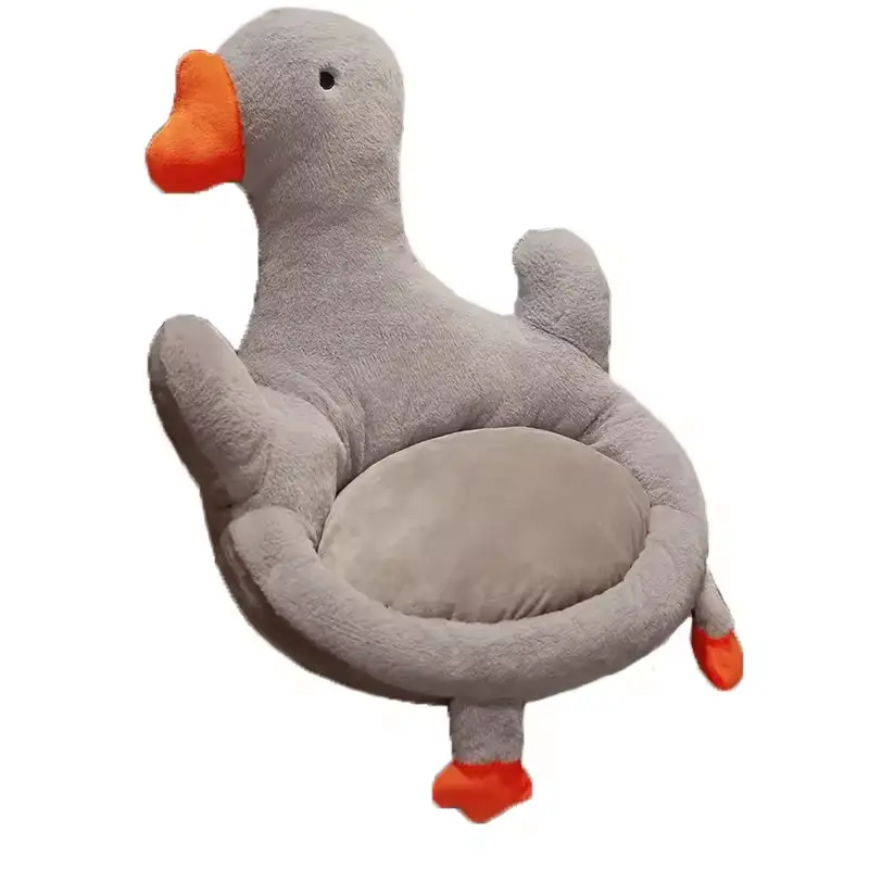 Мягкая плюшевая подушка Утка (Серая) Винница - изображение 2