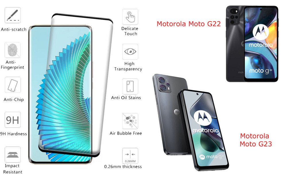 Захисне скло HyperGlass Pro для Motorola Moto G22, Moto G23 – максимальна чутливість та захист Київ - фото 2