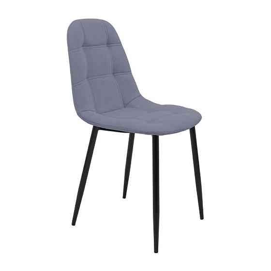 Стілець крісло м'який SplitDesign U Simple 27 чорні ніжки Сірий Київ