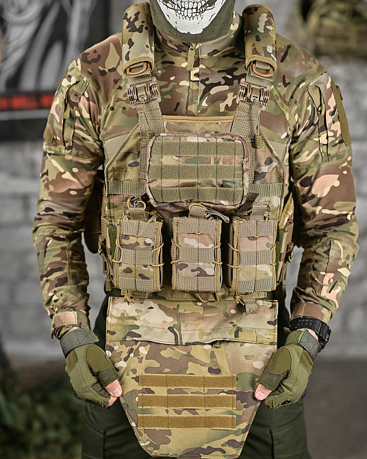 Тактична плитоноска з чотирма точками швидкого скидання North Мультикам ВТ7912 Одеса - фото 6