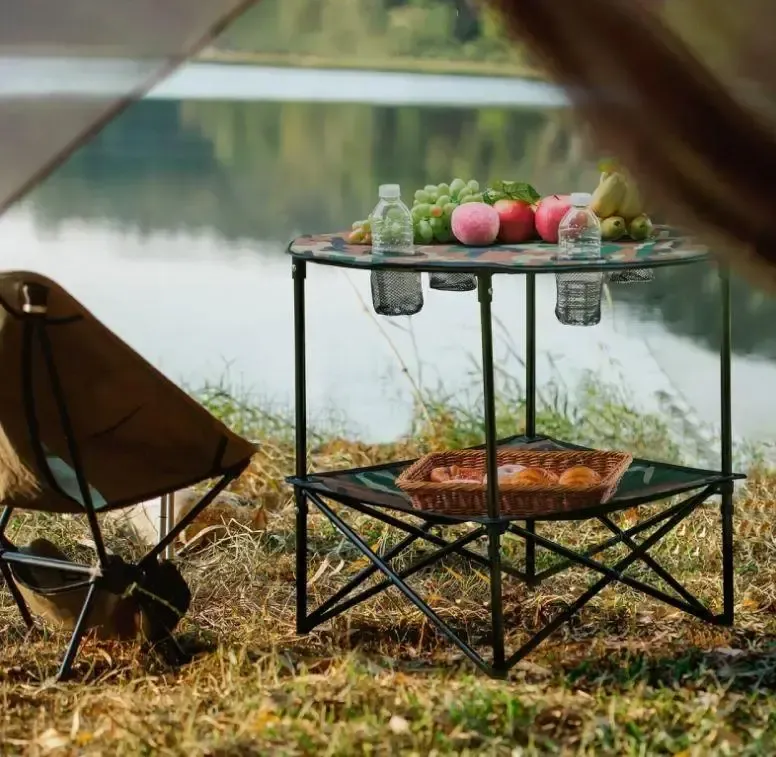 Раскладной набор для пикника, круглый стол и 4 стула, компактная сумка GP4264 Коломия - фото 5