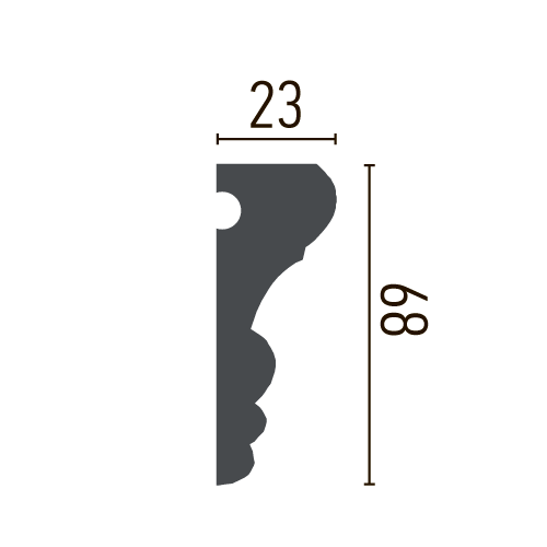 Молдинг полиуретановый гладкий Gaudi Decor CR 3006 Днепр - изображение 2