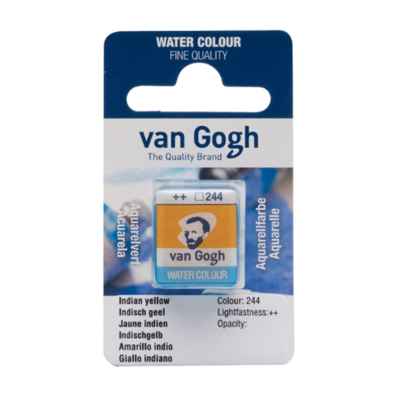 Краска акварельная Van Gogh (244) Индийский желтый кювета Royal Talens Киев