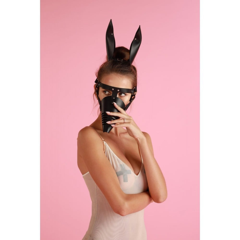 Маска Doberman MLA5 Candy Hero из кожи, ручная работа, черная Sex Aura Киев - изображение 1