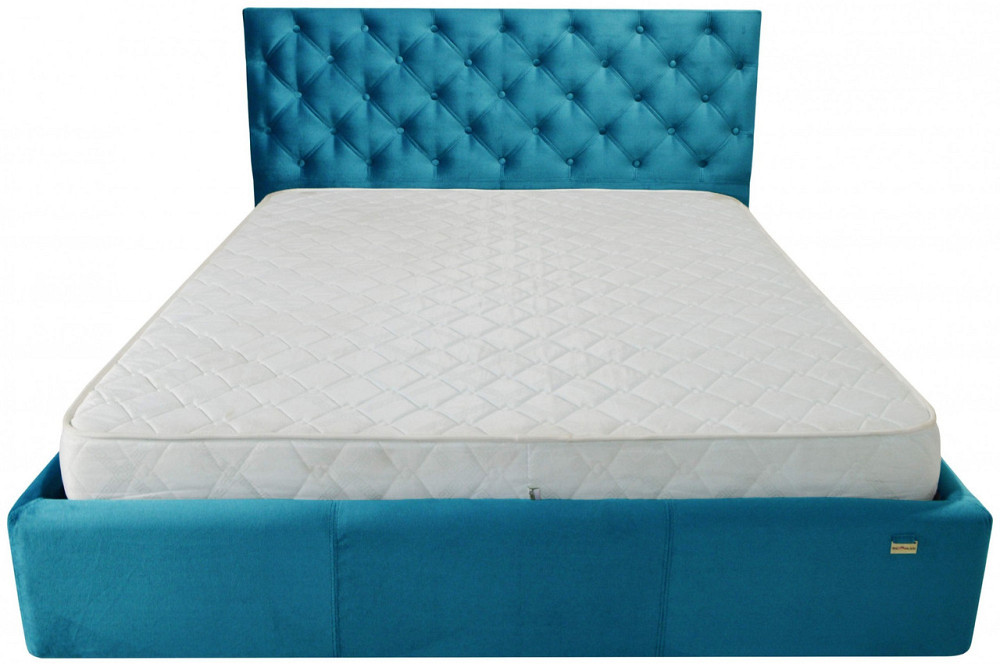Кровать Двуспальная Coventry Comfort 160 х 200 см Missoni 016 С подъемным механизмом и нишей для белья Голубой Днепр - изображение 12