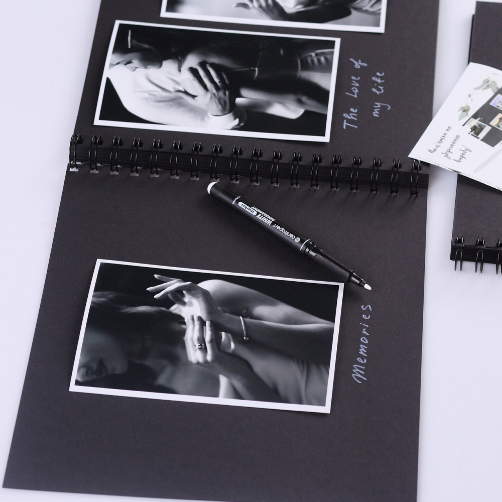 Альбом на пружині 23x25 см 50 сторінок + 2 маркери  Чорний Тернопіль - фото 9