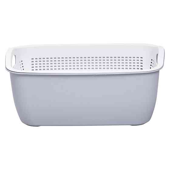 Корзина-друшлак 2 в 1 для овочів та фруктів, сірий Київ