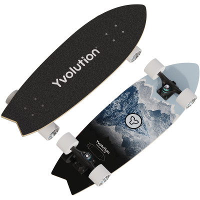 Скейтборд детский Yvolution Fishtail Cruiser 76 см, синий (YS48B2) Винница - изображение 1