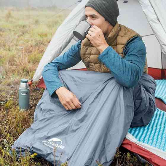 Спальник надлегкий Naturehike Summer LW180 NH21MSD09 лівий, (15°C), p-p XL,  коричневий Київ