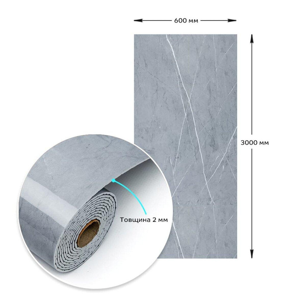Самоклеюча вініловая плитка в рулоні 600х3000х2мм Глянсова SW-00002060 Київ - фото 3