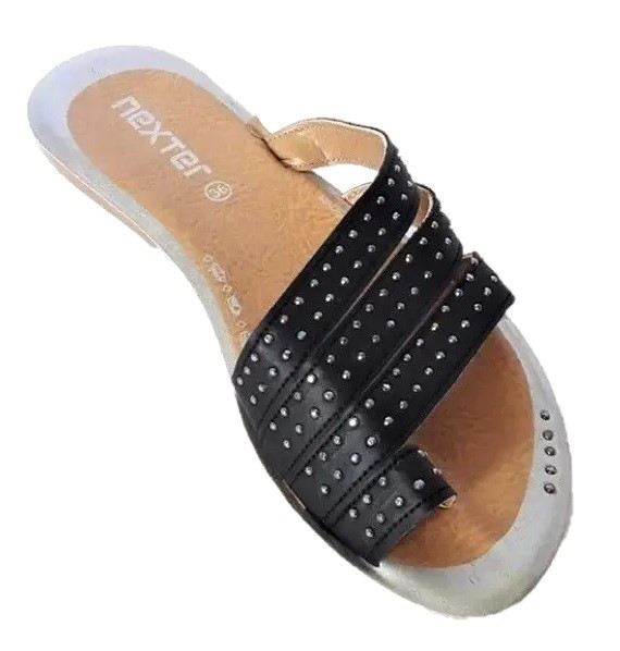 Жіночі капці Шльопанці Сланці В'єтнамки Чорні (розміри: 36) Дніпро - фото 2