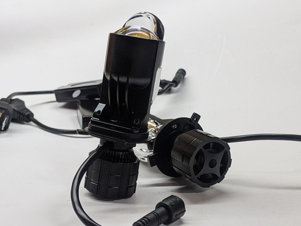 Світлодіодні лінзи Bi-LED EA Light X Y9 H4 Mini Lens 1.4" 6000k 11000lm 80w/SET 12-24v Харків - фото 3